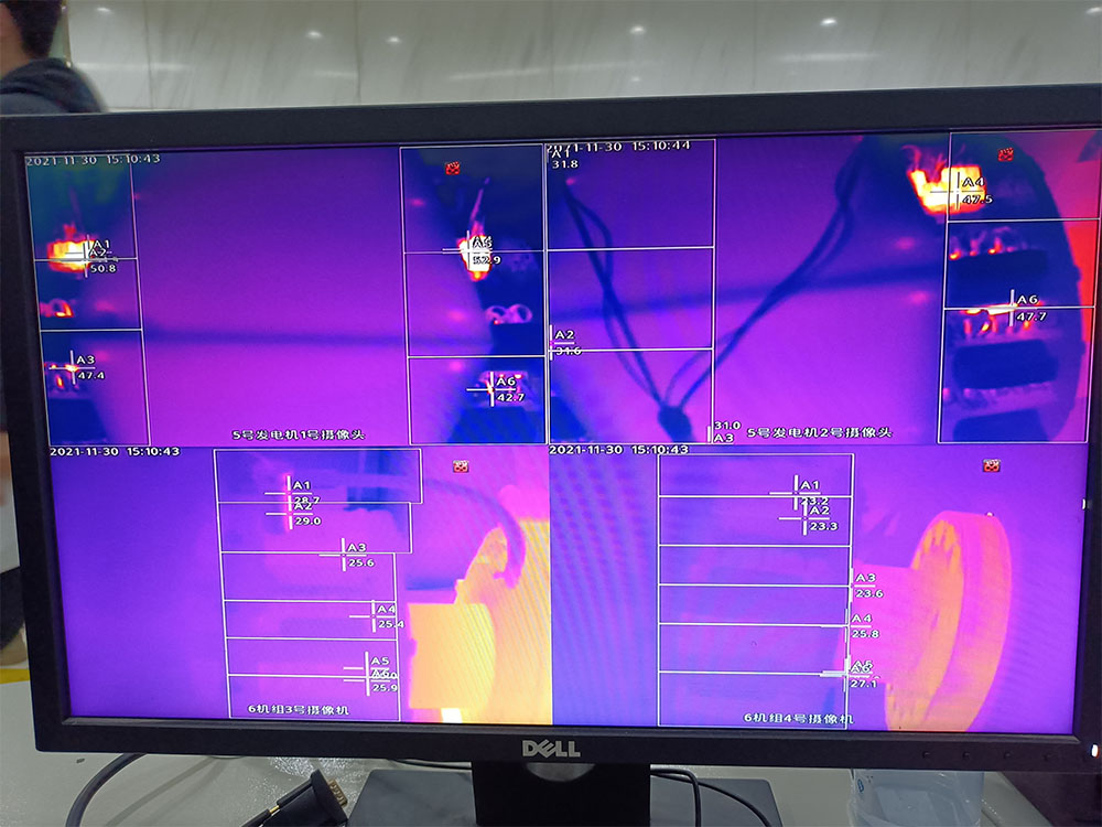 浙江浙能溫州發電有限公司5、6號機組加裝發電機碳刷紅外熱成像智慧分析系統